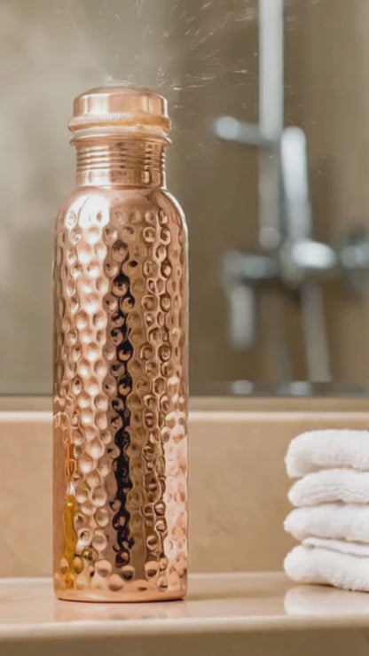 Handcrafted Pure Copper Water Bottle